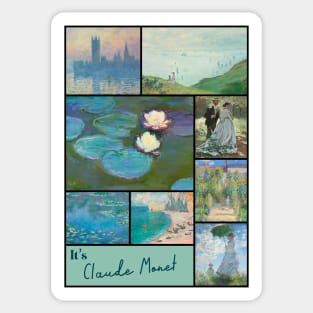 It’s Claude Monet Collection - Art Sticker